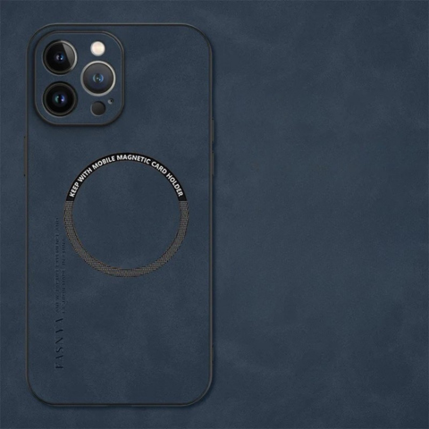 MagSafe対応 ソフトケース レザー風仕上げ