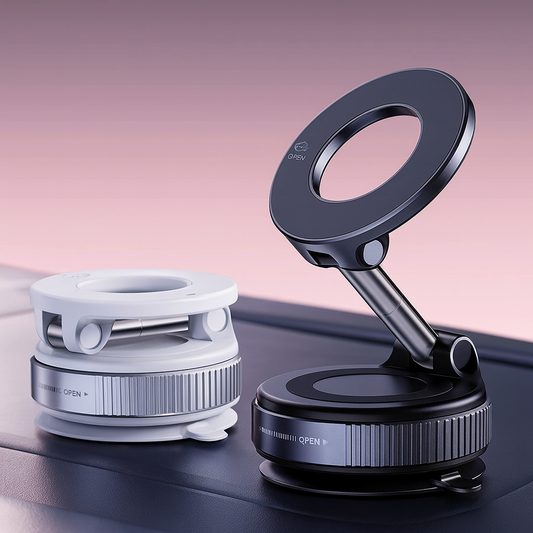 マグネット式スマホホルダー|3軸回転で自由自在