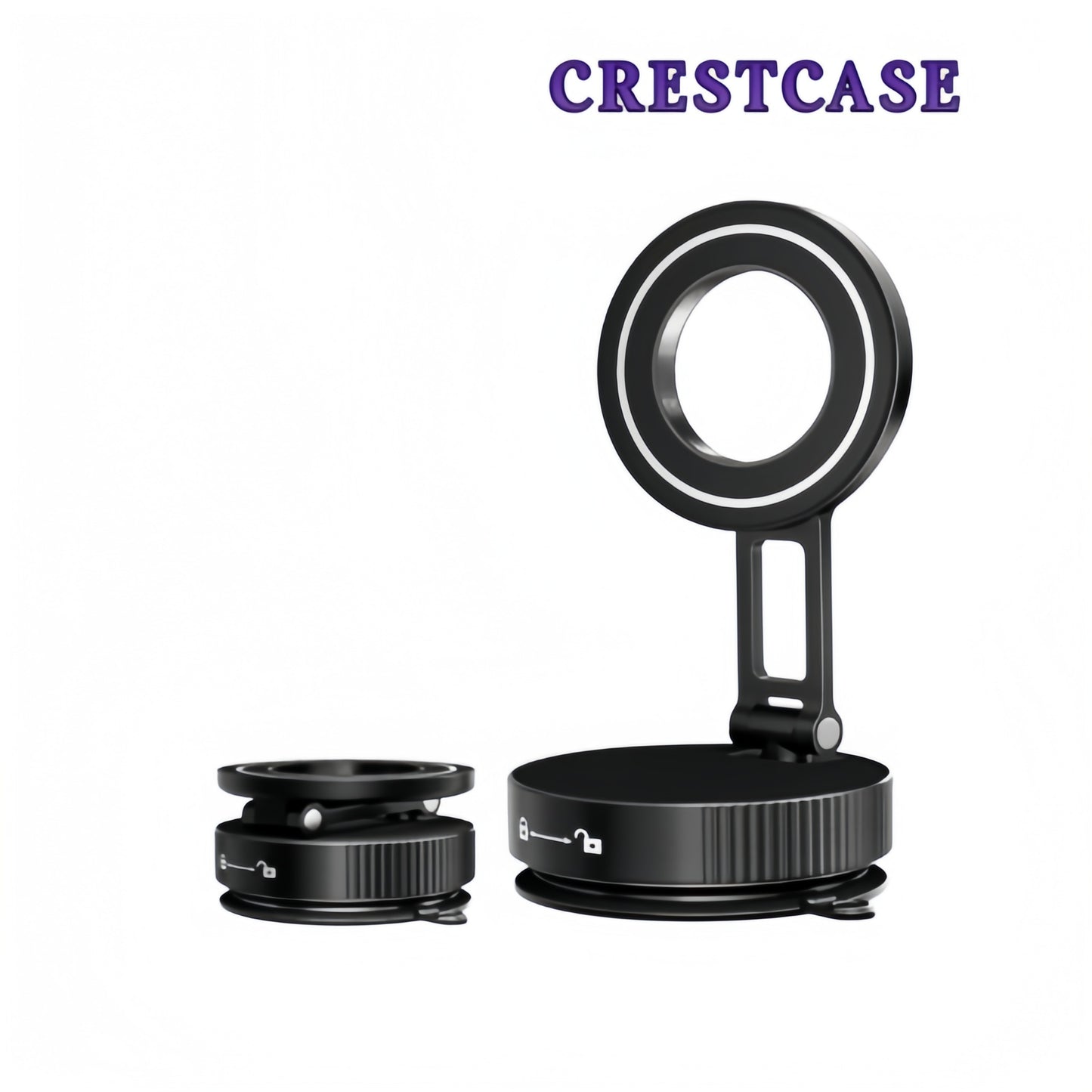 強力吸着 マグネットスマホホルダー 折りたたみ式&360°回転