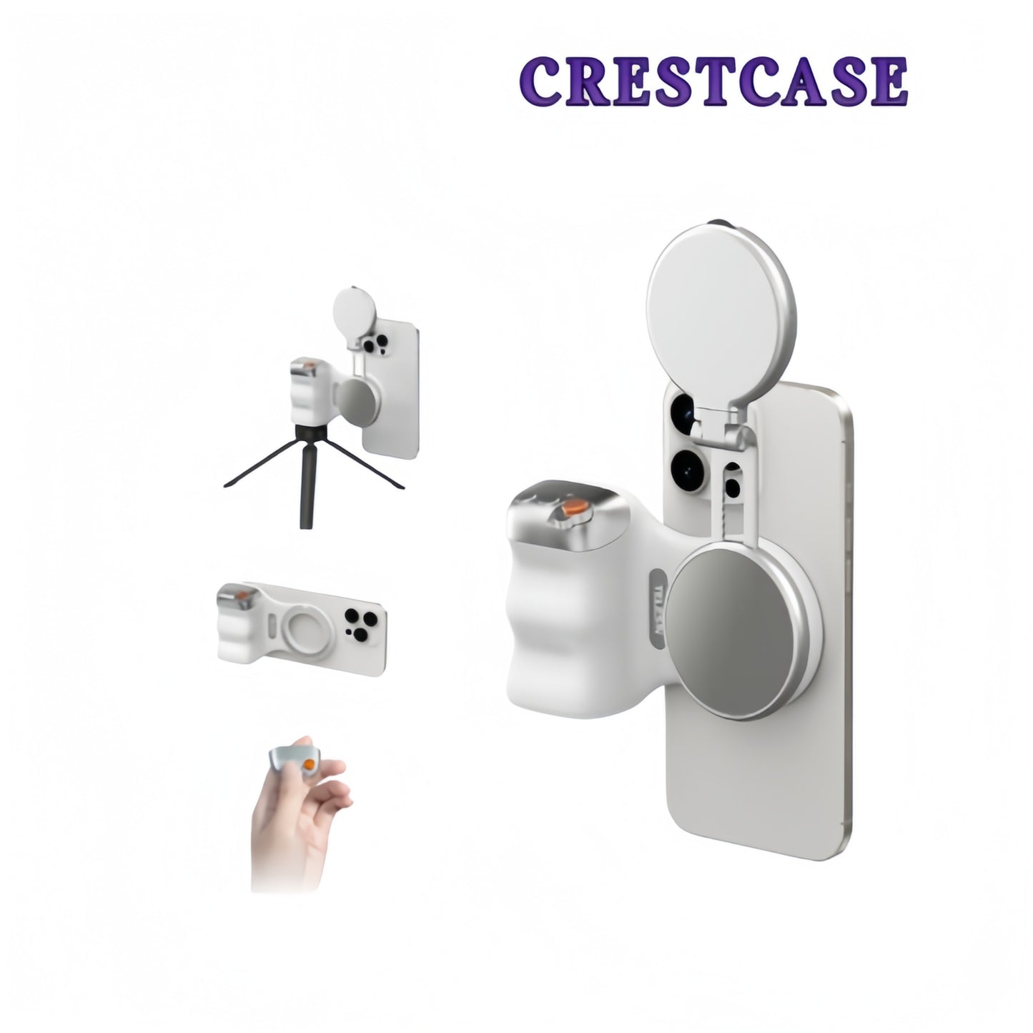 iPhone/Android対応  ワイヤレスリモコン付き 撮影グリップ