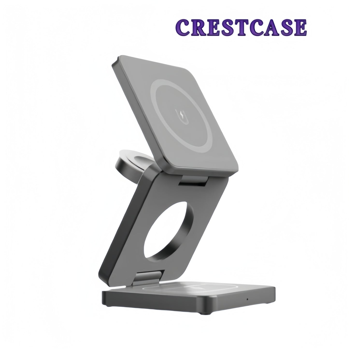 MagSafe対応 3台同時充電 ワイヤレス充電ステーション 折りたたみ式