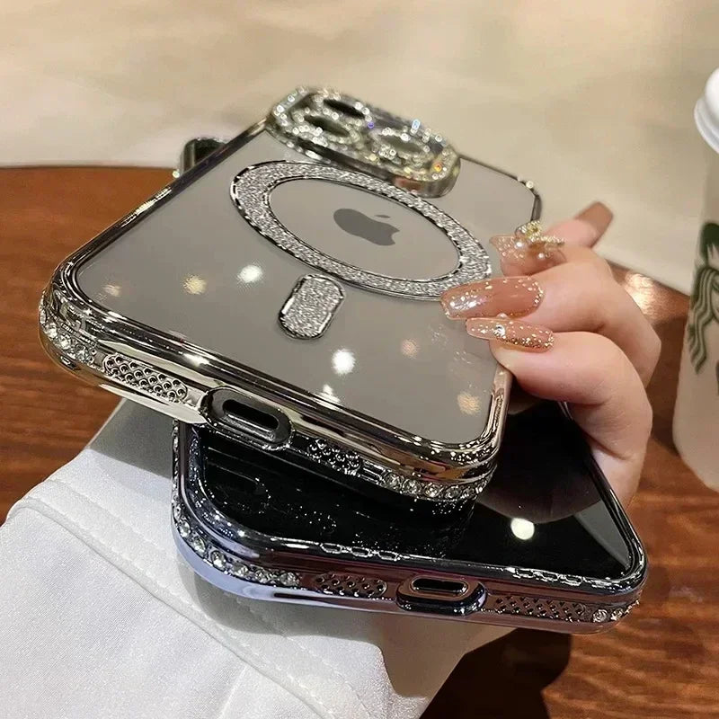 MagSafe対応 透明ケース|クリスタルレンズフィルム付き