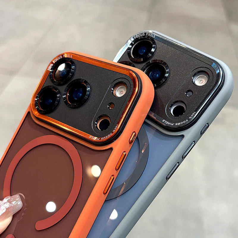 iPhoneケース メタルレンズバンパー付き MagSafe対応