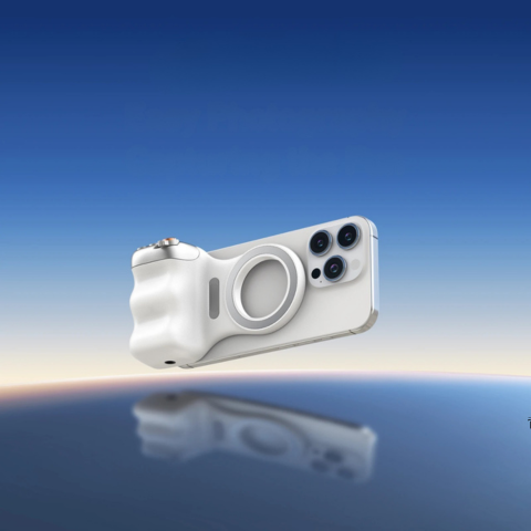 iPhone/Android対応  ワイヤレスリモコン付き 撮影グリップ