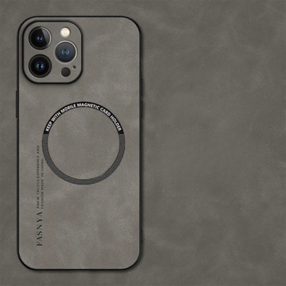 MagSafe対応 ソフトケース レザー風仕上げ