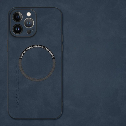 MagSafe対応 ソフトケース レザー風仕上げ