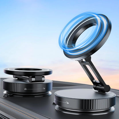 強力吸着 マグネットスマホホルダー　折りたたみ式＆360°回転