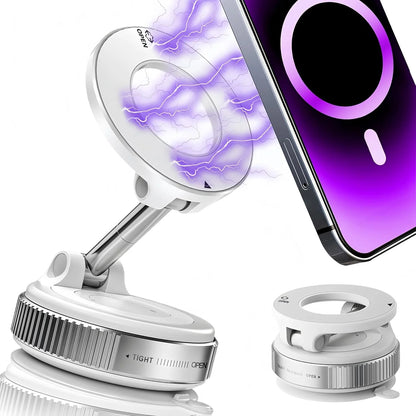 強力吸着 マグネットスマホホルダー　折りたたみ式＆360°回転