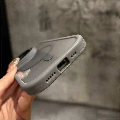 iPhoneケース MagSafe対応 透明カバー レンズ保護&スタンド機能付き