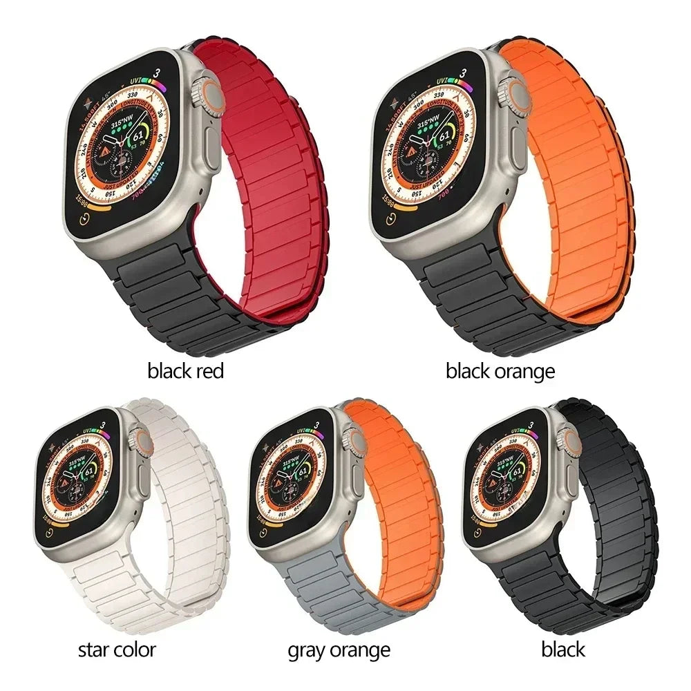 Apple Watch用マグネットループバンド｜シリコン製 各サイズ対応